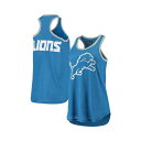 カールバンクス レディース カットソー トップス Women's Blue Detroit Lions Tater Tank Top Blue(4)
