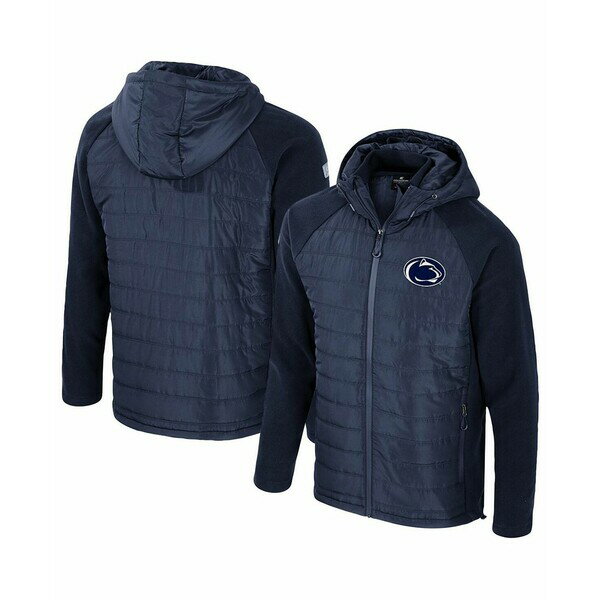 コロシアム メンズ ジャケット&ブルゾン アウター Men's Navy Penn State Nittany Lions Block The Sun Full-Zip Hoodie Jacket Navy