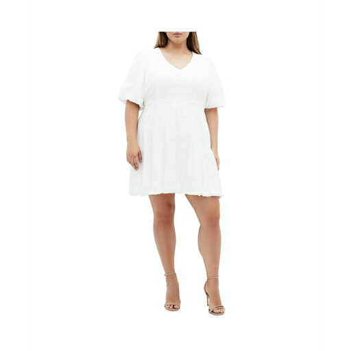シティーシック レディース ワンピース トップス Plus Size Dottie Dress Ivory シティーシック レディース ワンピース トップス Plus Size Dottie Dress Ivory