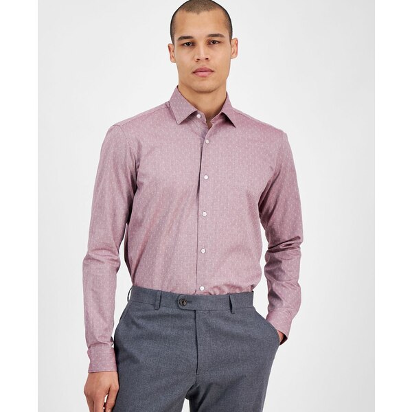 ҥ塼ܥ   ȥåץ Hugo Boss Men's Valerio Long Sleeve Button-Front G...