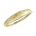 エフィー コレクション レディース ブレスレット・バングル・アンクレット アクセサリー EFFY Diamond Textured Bangle Bracele...