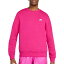 ʥ  ѡåȥ  Nike Men's Sportswear Club Fleece Crewneck Sweatshirt Fireberry