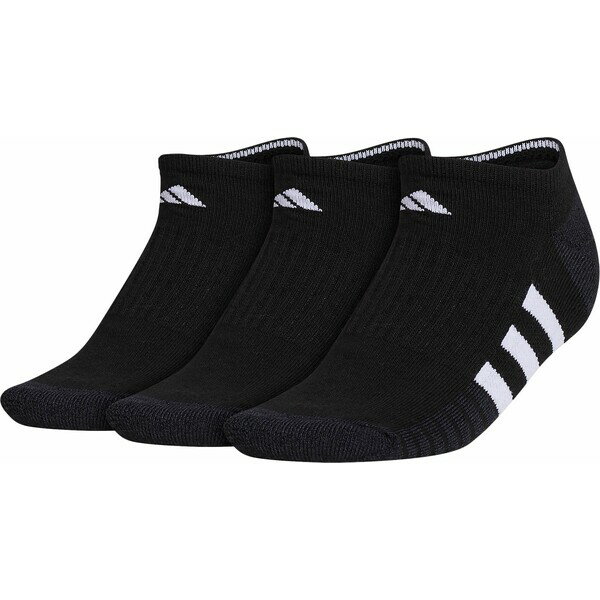 AfB_X fB[X C A_[EFA adidas Women's Cushioned 2.0 No Show Socks - 3 Pack Black