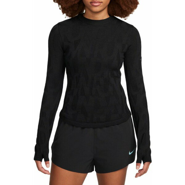 iCL fB[X Vc gbvX Nike Run Division Women's Running Mid Layer Top Black