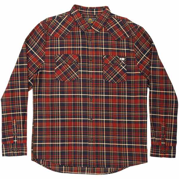 \eBN[ Y Vc gbvX Salty Crew Men's Westbound Long Sleeve Flannel Navy