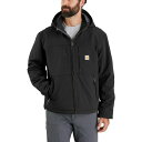 カーハート ブルゾン メンズ カーハート メンズ ジャケット＆ブルゾン アウター Carhartt Men's Super Dux Insulated Hooded Jacket Black