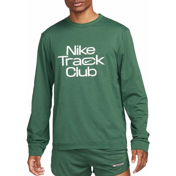 iCL Y Vc gbvX Nike Men's Dri-FIT Hyverse Track Club Long Sleeve Graphic T-Shirt Fir