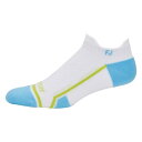 tbgWC fB[X C A_[EFA FootJoy Women's Tech D.R.Y. Roll Tab Golf Socks White