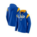 ファナティクス メンズ パーカー・スウェットシャツ アウター Men's Royal Los Angeles Rams Call The Shot Pullov...