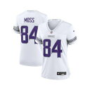ナイキ レディース カットソー トップス Women's Randy Moss White Minnesota Vikings Alternate Retired Player Game Jersey White(4)