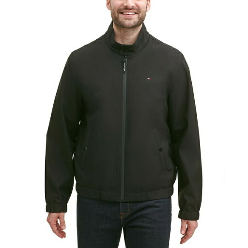 トミー ヒルフィガー メンズ ジャケット&ブルゾン アウター Men's Stand-Collar Jacket Black トミー ヒルフィガー メンズ ジャケット&ブルゾン アウター Men's Stand-Collar Jacket Black