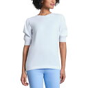 ジョーンズニューヨーク レディース ニット&セーター アウター Women's Stitch Puff Sleeve Crewneck Sweater Nyc White