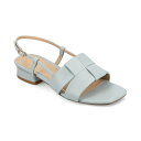 ジャーニーコレクション レディース サンダル シューズ Women's Tabatha Block Heel Flat Sandals Blue(4)