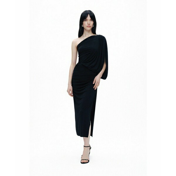 ノクチューン レディース ワンピース トップス Women's Draped Detail Maxi Dress Black