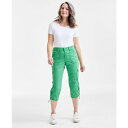 スタイルアンドコー レディース カジュアルパンツ ボトムス Women's Cargo Capri Pants, Created for Macy's Hampton Green