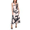 パーカー レディース ワンピース トップス The Nia Abstract-Print Sleeveless Maxi Dress Rich Black