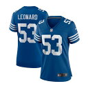 ナイキ レディース カットソー トップス Women's Darius Leonard Royal Indianapolis Colts Alternate Game Jersey Royal|詳細画像