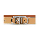 ラルフローレン レディース ベルト アクセサリー Oval-Logo Reversible Leather Skinny Belt Buff/lauren Ta...