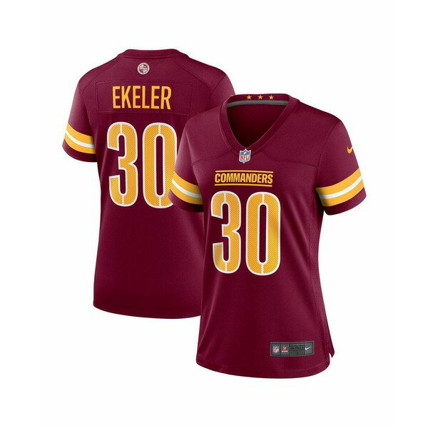 ナイキ レディース カットソー トップス Women's Austin Ekeler Burgundy Washington Commanders Game ..