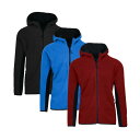 ギャラクシーバイハルビック メンズ パーカー・スウェットシャツ アウター Men's 3-Pack Polar Fleece Tech Zip Hoodie Black, Fuchsia, Royal(4)