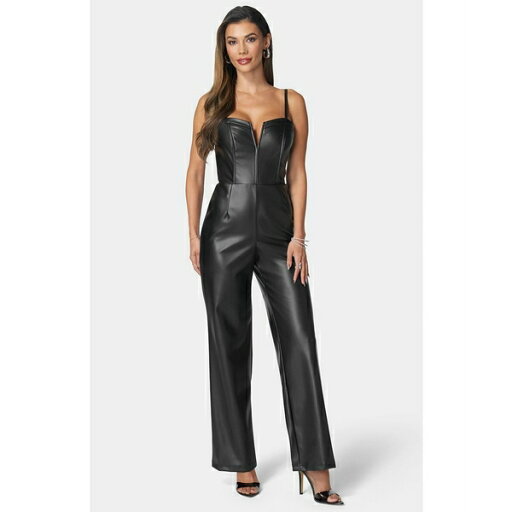 ベベ レディース カジュアルパンツ ボトムス Women's Cropped Jumpsuit Black ベベ レディース カジュアルパンツ ボトムス Women's Cropped Jumpsuit Black