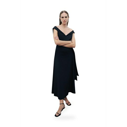 ノクチューン レディース ワンピース トップス Women's Tie Detail Midi Dress Black ノクチューン レディース ワンピース トップス Women's Tie Detail Midi Dress Black