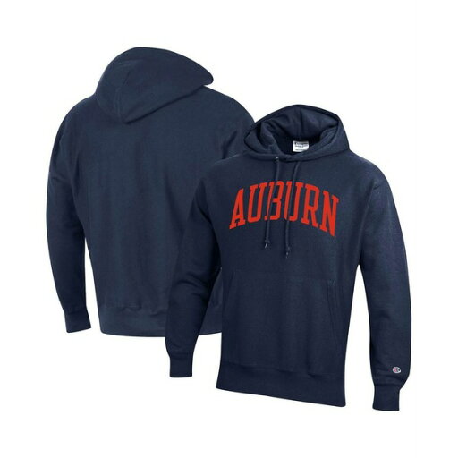チャンピオン メンズ パーカー・スウェットシャツ アウター Men's Navy Auburn Tigers Team Arch Reverse Weave Pullover Hoodie Navy チャンピオン メンズ パーカー・スウェットシャツ アウター Men's Navy Auburn Tigers Team Arch Reverse Weave Pullover Hoodie Navy