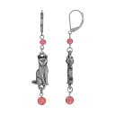 2028 レディース ピアス&イヤリング アクセサリー Bead Cat Drop Earrings Pink