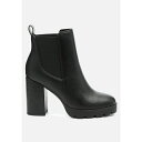 ロンンドンラグ レディース ブーツ シューズ Womens sonia block heeled boots Black