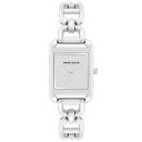 アンクライン レディース ブレスレット・バングル・アンクレット アクセサリー Women's Silver-Tone Alloy Open Link Bracelet Watch, 33mm Silver-Tone(4)