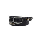 オールドトレンド レディース ベルト アクセサリー Outwest Leather Belt Black