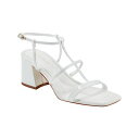 マークフィッシャー レディース サンダル シューズ Women's Gellyn Caged Block Heel Sandals White Patent(4)