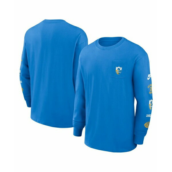 ʥ   ȥåץ Men's Powder Blue Los Angeles Chargers Rewind Heavy M...