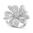 エフィー コレクション レディース リング アクセサリー EFFY Diamond Baguette & Round Flower Statement Ring...