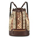 オールドトレンド レディース バックパック・リュックサック バッグ Myrtle Convertible Bucket Backpack Brown 1(4)