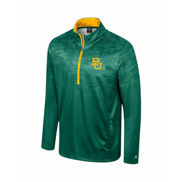 コロシアム メンズ ジャケット＆ブルゾン アウター Men's Green Baylor Bears The Machine Half-Zip Jacket Green