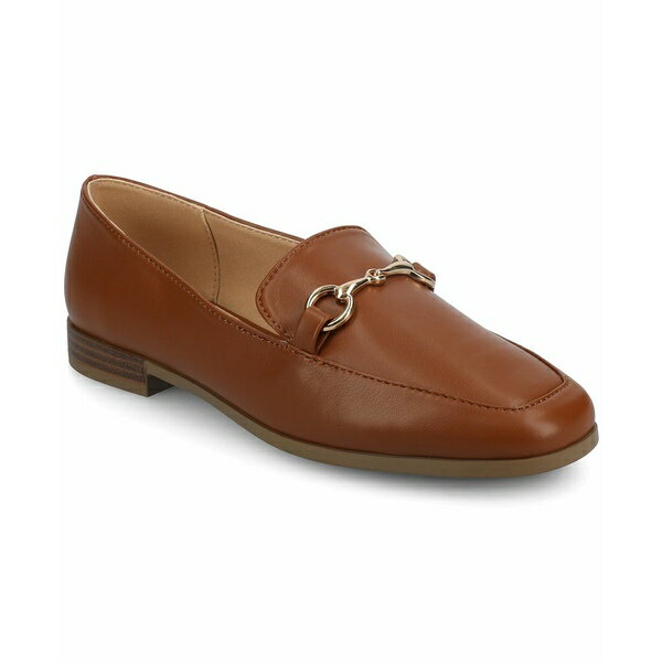 ジャーニーコレクション レディース スリッポン・ローファー シューズ Women's Lacie Slip-On Loafers Cognac