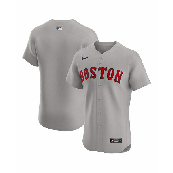 ʥ   ȥåץ Men's Gray Boston Red Sox Road Elite Jersey Gray