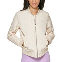 リーバイス レディース ジャケット&ブルゾン アウター Women's Diamond Quilted Casual Bomber Jacket Natural...