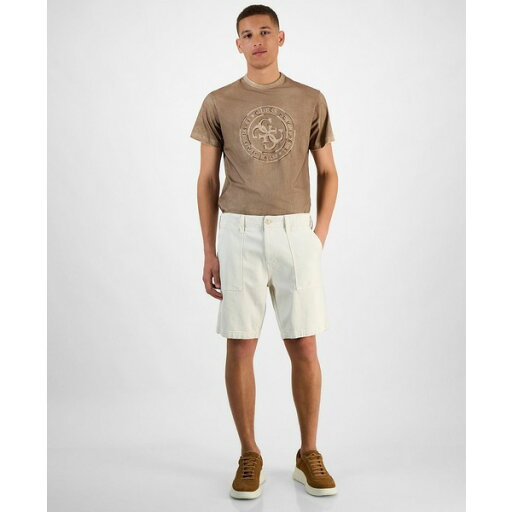 ゲス メンズ カジュアルパンツ ボトムス Men's Herringbone Utility Shorts Resort Sand Multi ゲス メンズ カジュアルパンツ ボトムス Men's Herringbone Utility Shorts Resort Sand Multi