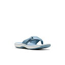 クラークス レディース スリッポン・ローファー シューズ Cloudsteppers Women's Breeze Reyna Slip-On Sandals Denim(4)
