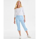 スタイルアンドコー レディース カジュアルパンツ ボトムス Women's Cargo Capri Pants, Created for Macy's Dream Blue