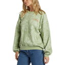 ビラボン レディース カットソー トップス Juniors' Off Tropic Kendall Crewneck Sweatshirt Weeping Willow