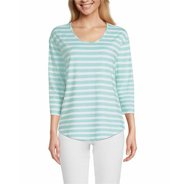 󥺥 ǥ åȥ ȥåץ Women's 3/4 Sleeve Lightweight Jersey Tunic Mi...