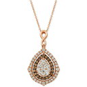 ルヴァン レディース ネックレス・チョーカー・ペンダントトップ アクセサリー Nude Diamonds & Chocolate Diamonds Fancy ...
