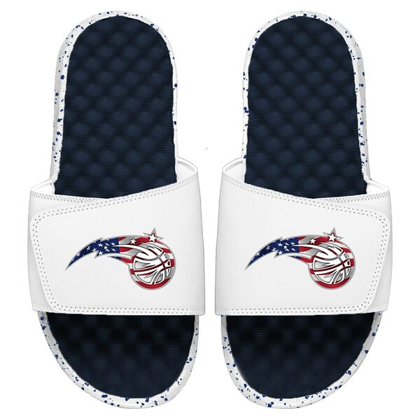 アイスライド メンズ サンダル シューズ Orlando Magic ISlide Americana Slide Sandals Navy/White