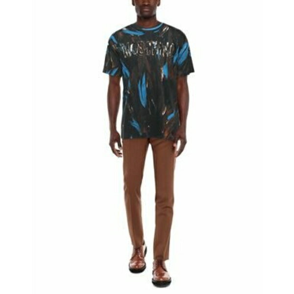 【送料無料】 モスキーノ メンズ Tシャツ トップス T-shirts Black