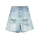 【送料無料】 ヴェトモン メンズ デニムパンツ ボトムス Denim shorts Blue
