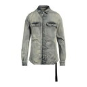 【送料無料】 リックオウエンス メンズ シャツ トップス Denim shirts Blue
