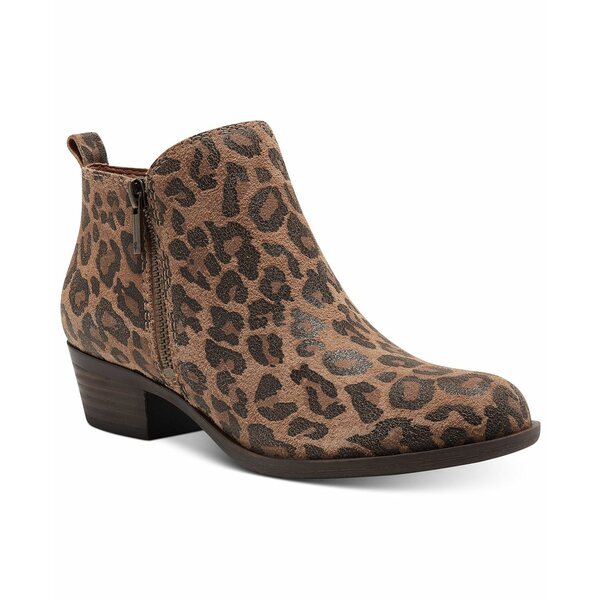 ラッキーブランド レディース ブーツ＆レインブーツ シューズ Women's Basel Leather Booties Leopard